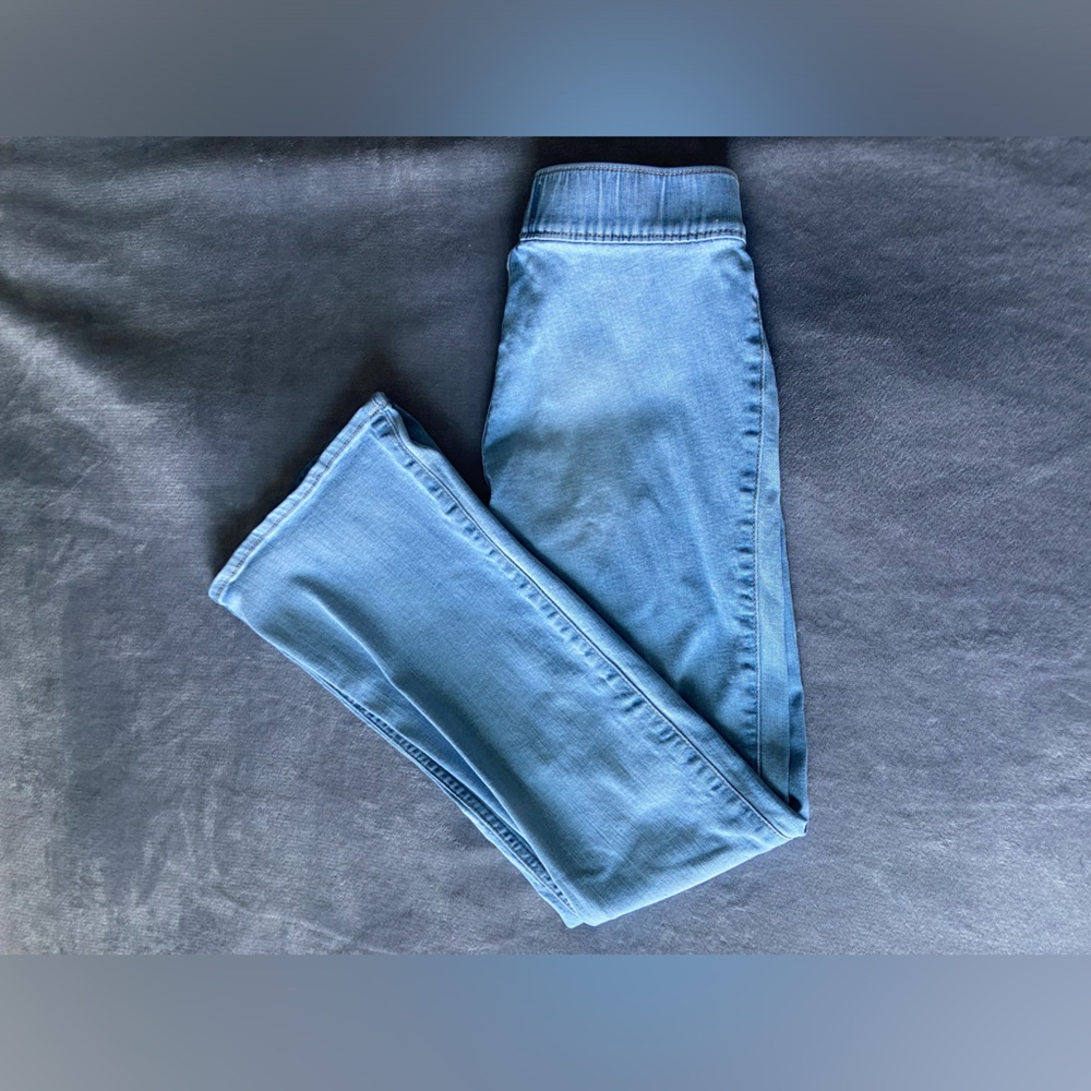 abercrombie kids high-rise pull-on flare jeans